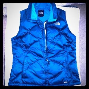 North Face Blue Puffer Vest size Large
